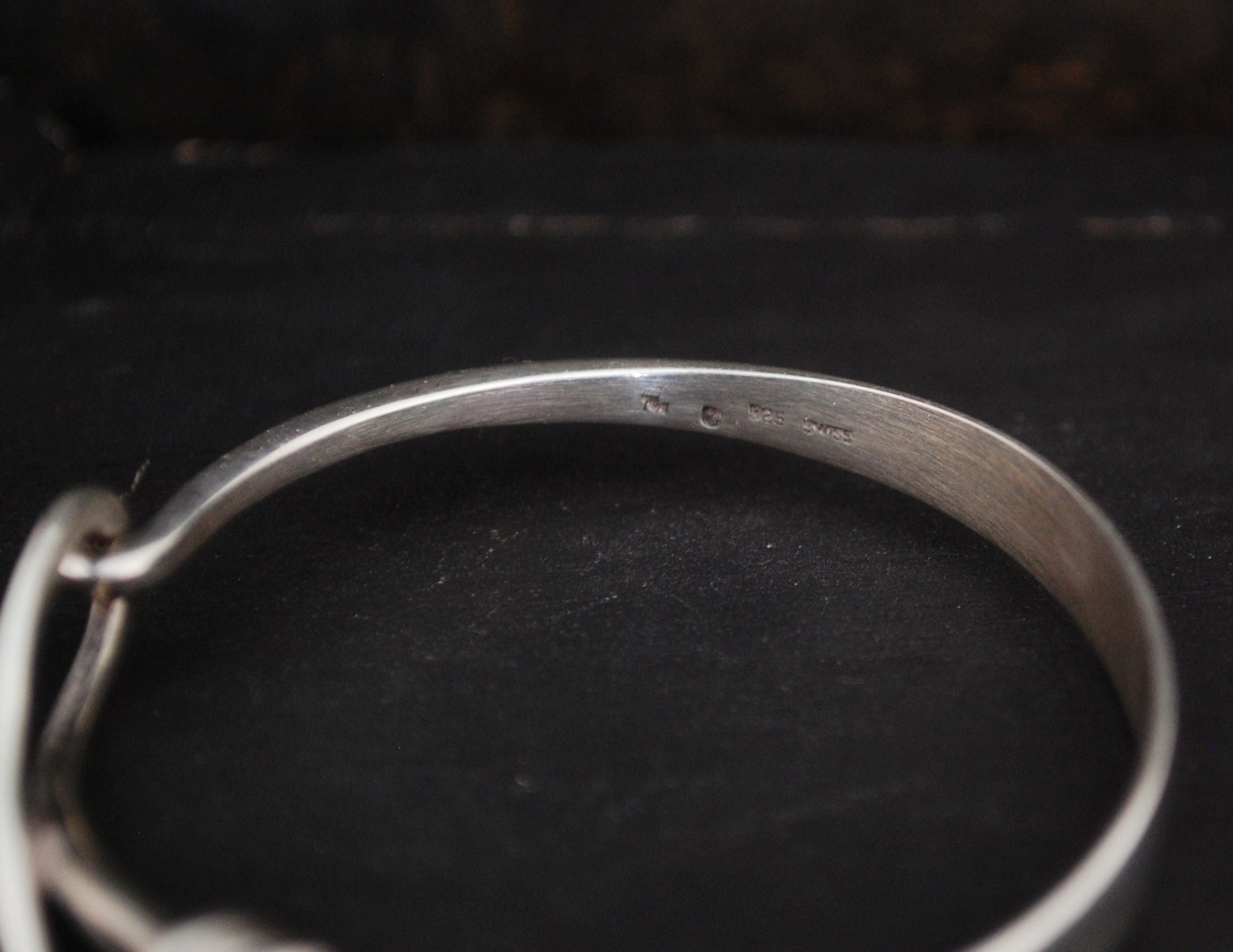 Vintage Sterling Silver Modernist Bracelet - Swiss Designer Bracelet