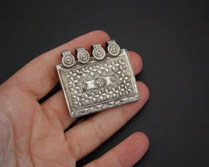 Openable Afghani Silver Box Pendant