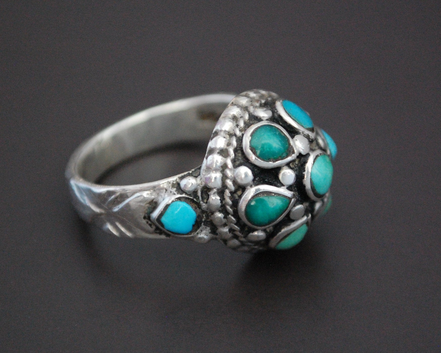 Ladakh Turquoise Ring - Size 8.5