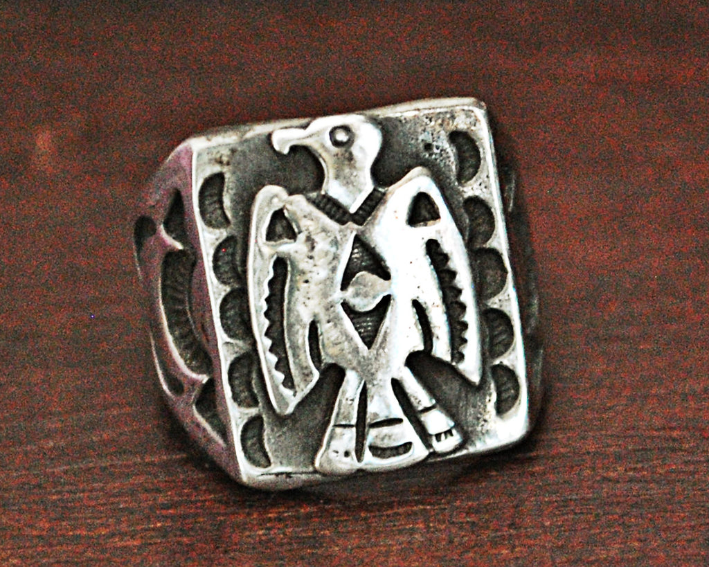 Navajo Thunderbird Ring - Size 6.5