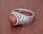 Afghani Carnelian Ring - Size 7.5