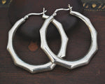 Ethnic Hoop Earrings - LARGE