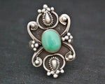 Ethnic Turquoise Ring from India - Size 6.5