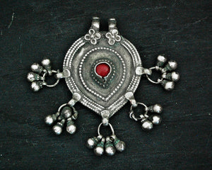 Rajasthani Silver Amulet with Bells