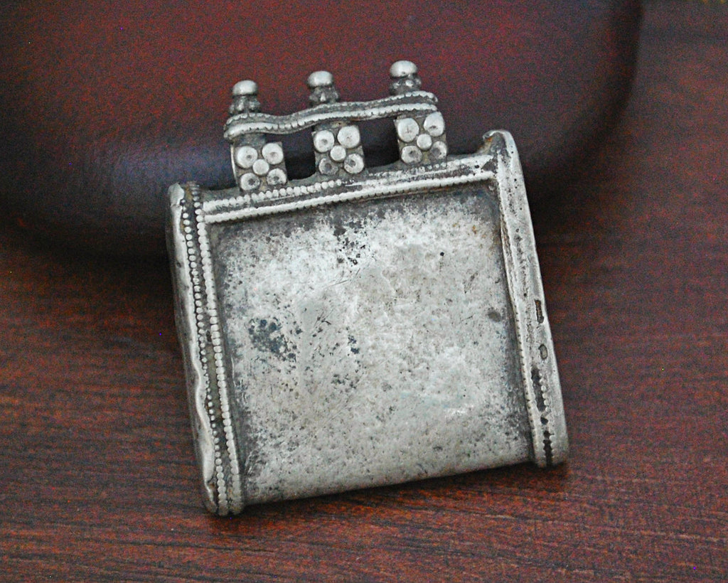 Old Tribal Silver Rajasthani Pendant