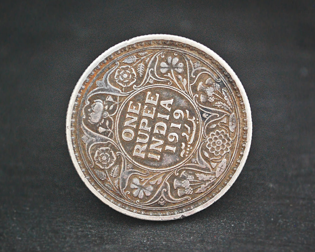 Indian Coin Ring - Size 8.5