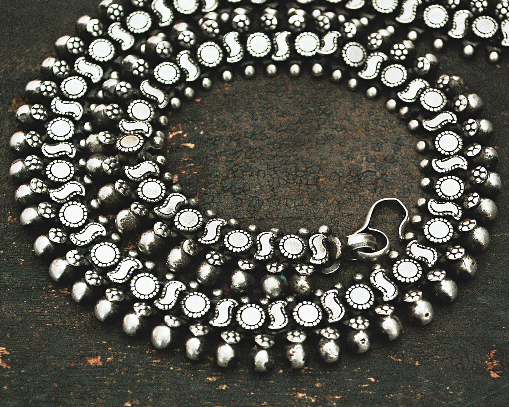 Indian Silver Choker Necklace