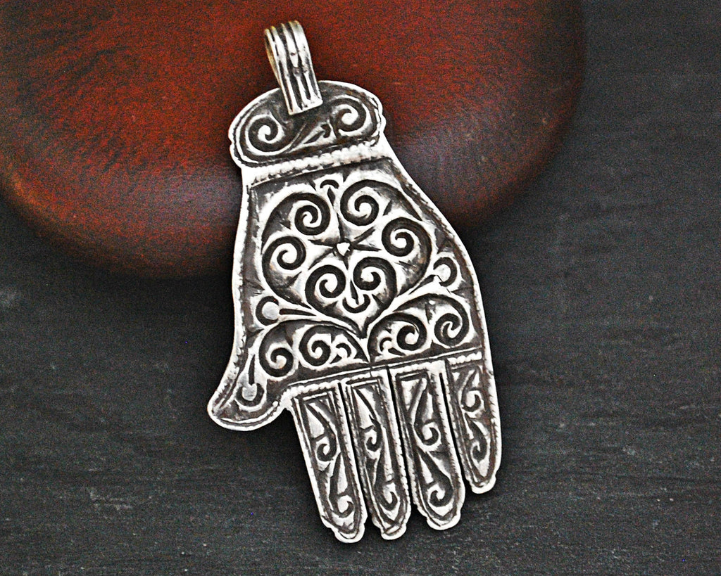 Old Berber Hamsa Pendant