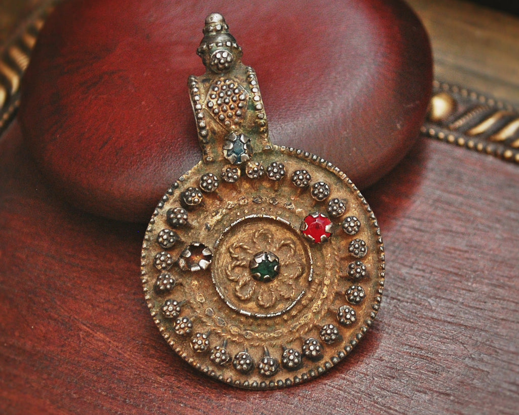 Old Rajasthani Silver Pendant