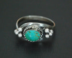 Ethnic Turquoise Ring - Size 8.75