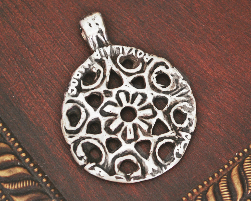 Old Berber Silver Amulet Pendant