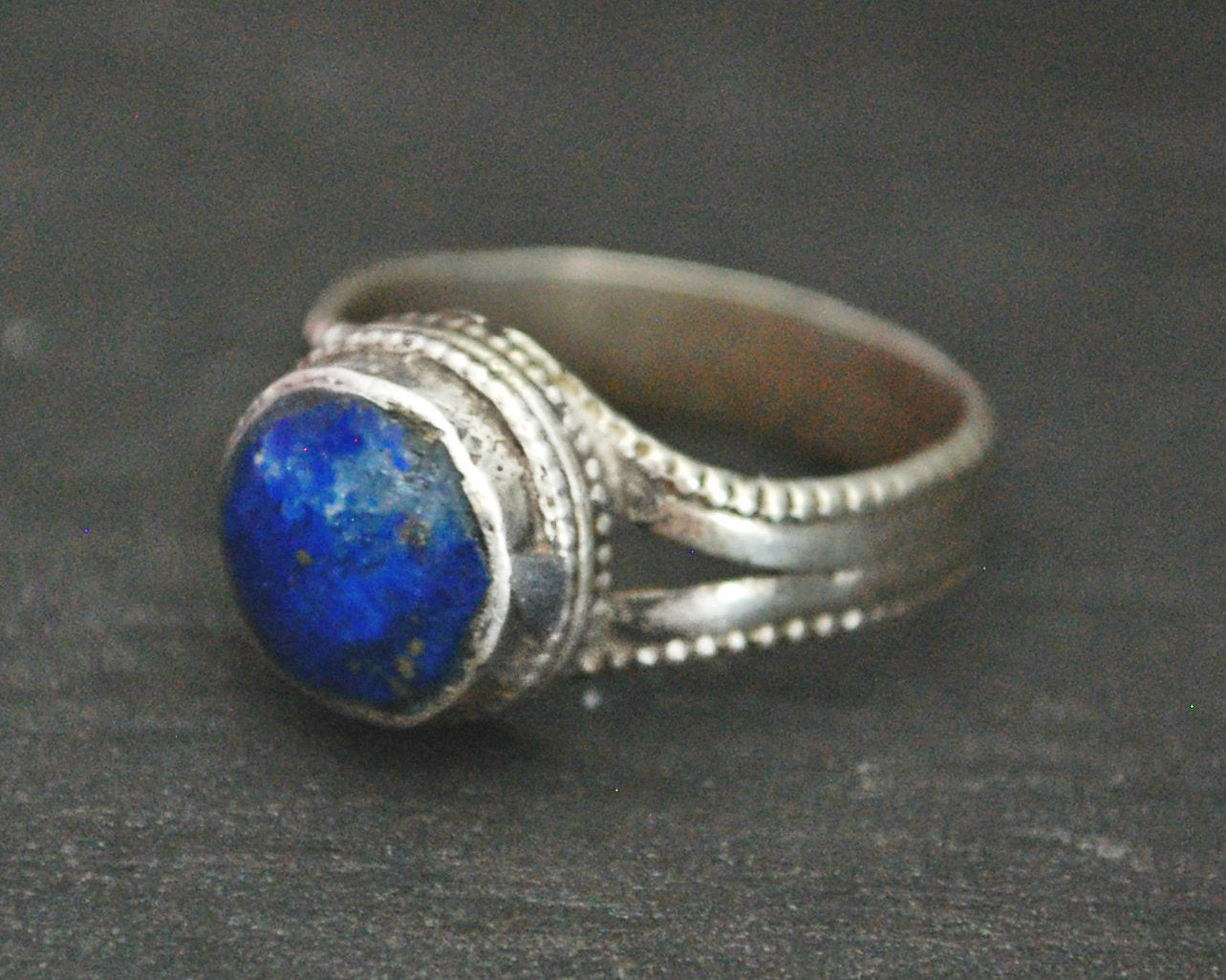 Afghani Lapis Lazuli Ring - Size 8.25