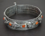 Yemeni Filigree Bracelet with Carnelian