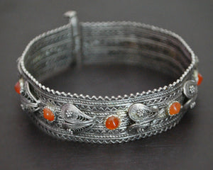 Yemeni Filigree Bracelet with Carnelian