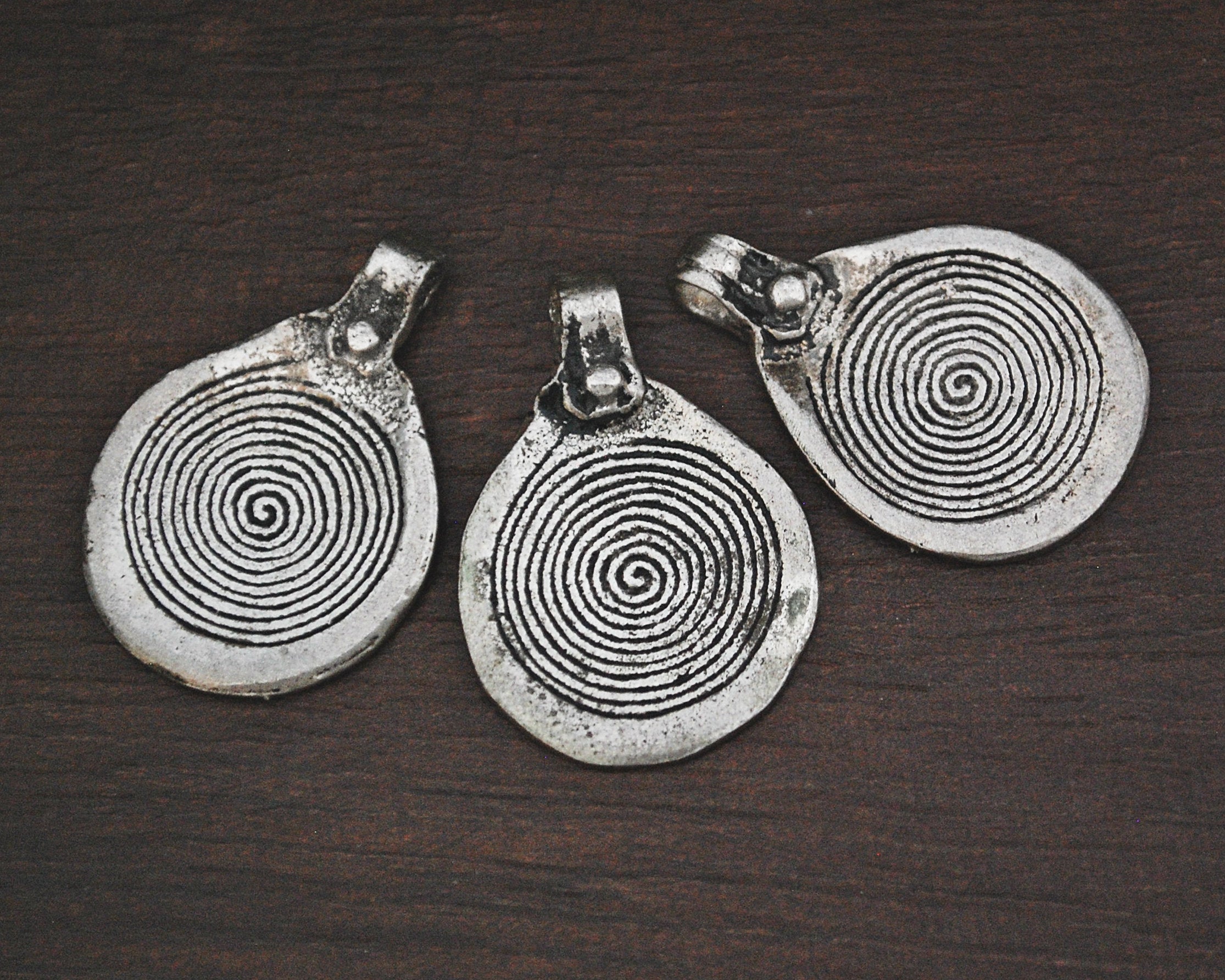 Set of Three Berber Spiral of Life Pendants