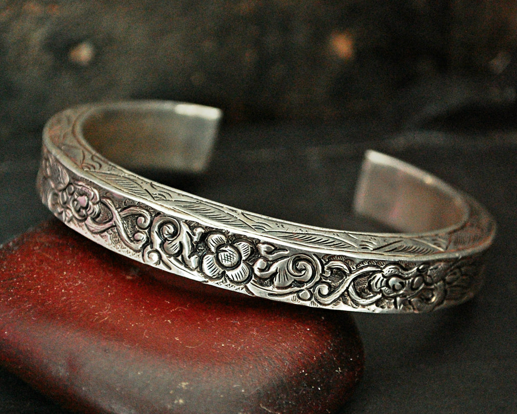 Fabulous Nepali Sterling Silver Dragon Bracelet