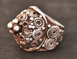 Antique Rajasthani Silver Ring - Size 8.5