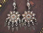 Rajasthani Silver Earrings with Dangles