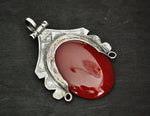 Tuareg Carnelian Silver Pendant