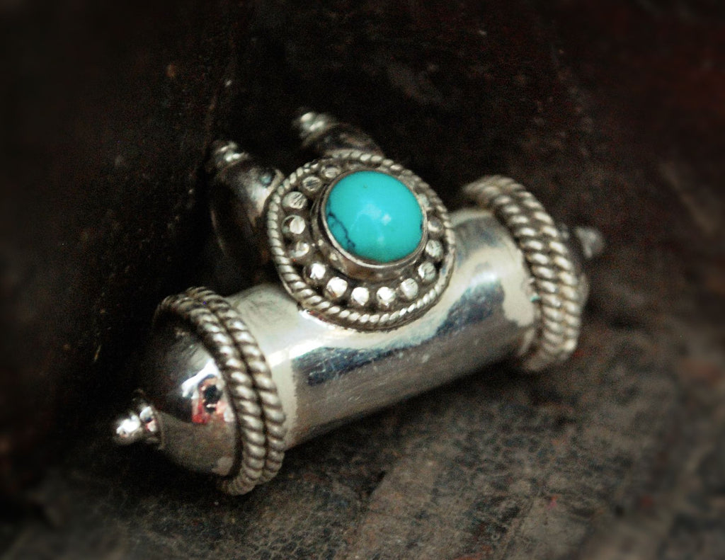 Turquoise Openable Box Pendant Amulet