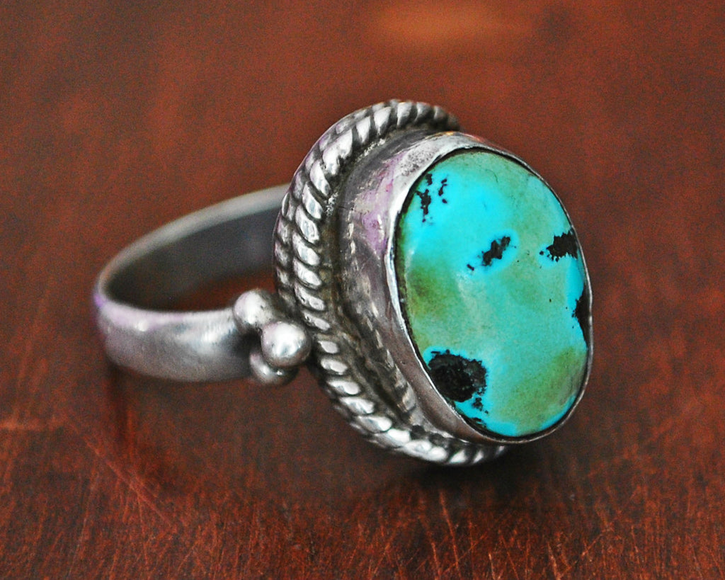 Nepali Turquoise Ring - Size 9.5