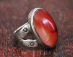 Old Afghani Agate Ring - Size 8.75