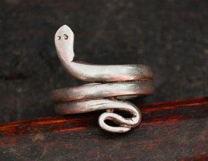 Snake Coil Ring from India - Size 8.5