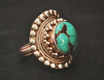 Bold Nepali Turquoise Ring - Size 11