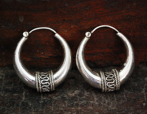 Ethnic Hoop Earrings - MEDIUM/LARGE