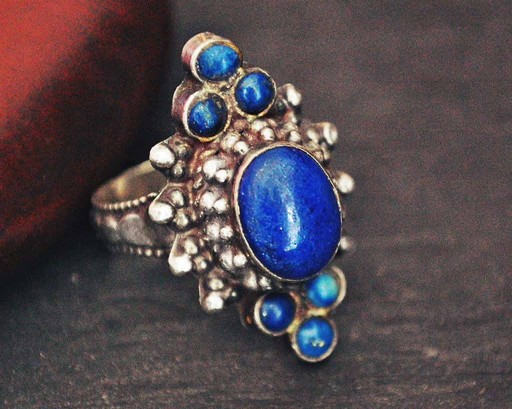 Ethnic Nepali Lapis Lazuli Ring - Size 10