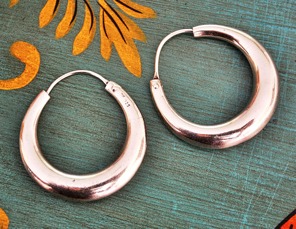 Ethnic Hoop Earrings - Medium