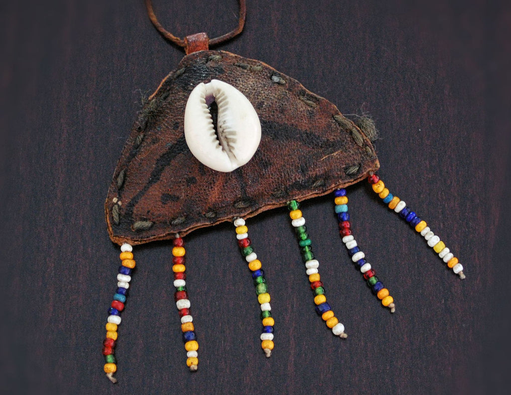 Fulani Leather Beaded Necklace