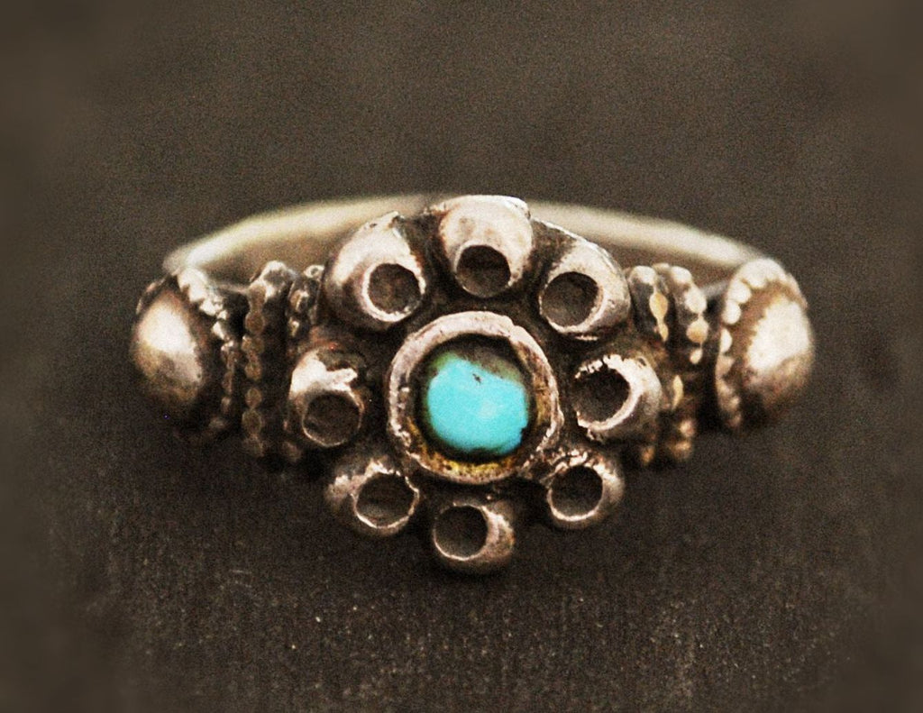 Rajasthani Turquoise Ring - Size 6