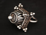 Antique Rajasthani Silver Ring - Size 8