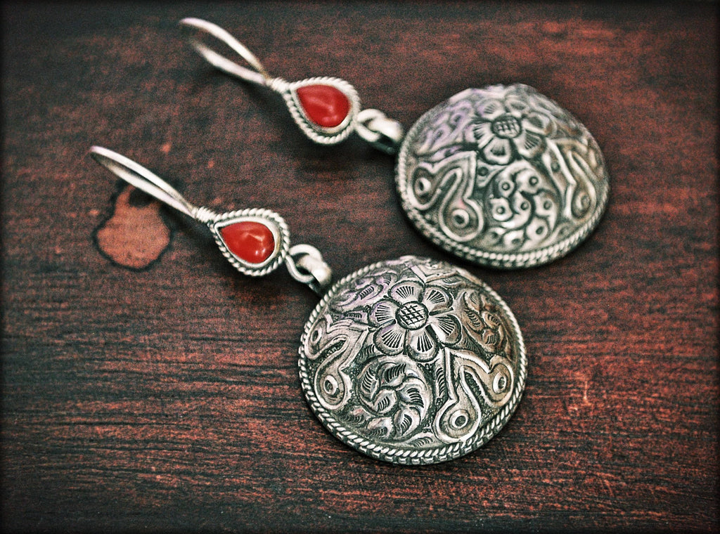 Afghan Carnelian Earrings