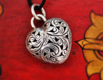 Puffy Heart Pendant - Openwork