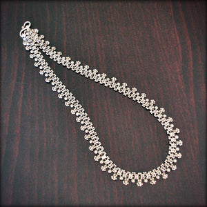 Rajasthani Silver Necklace - Indian Silver Necklace - Rajasthani Jewelry - Indian Necklace - Indian Jewelry