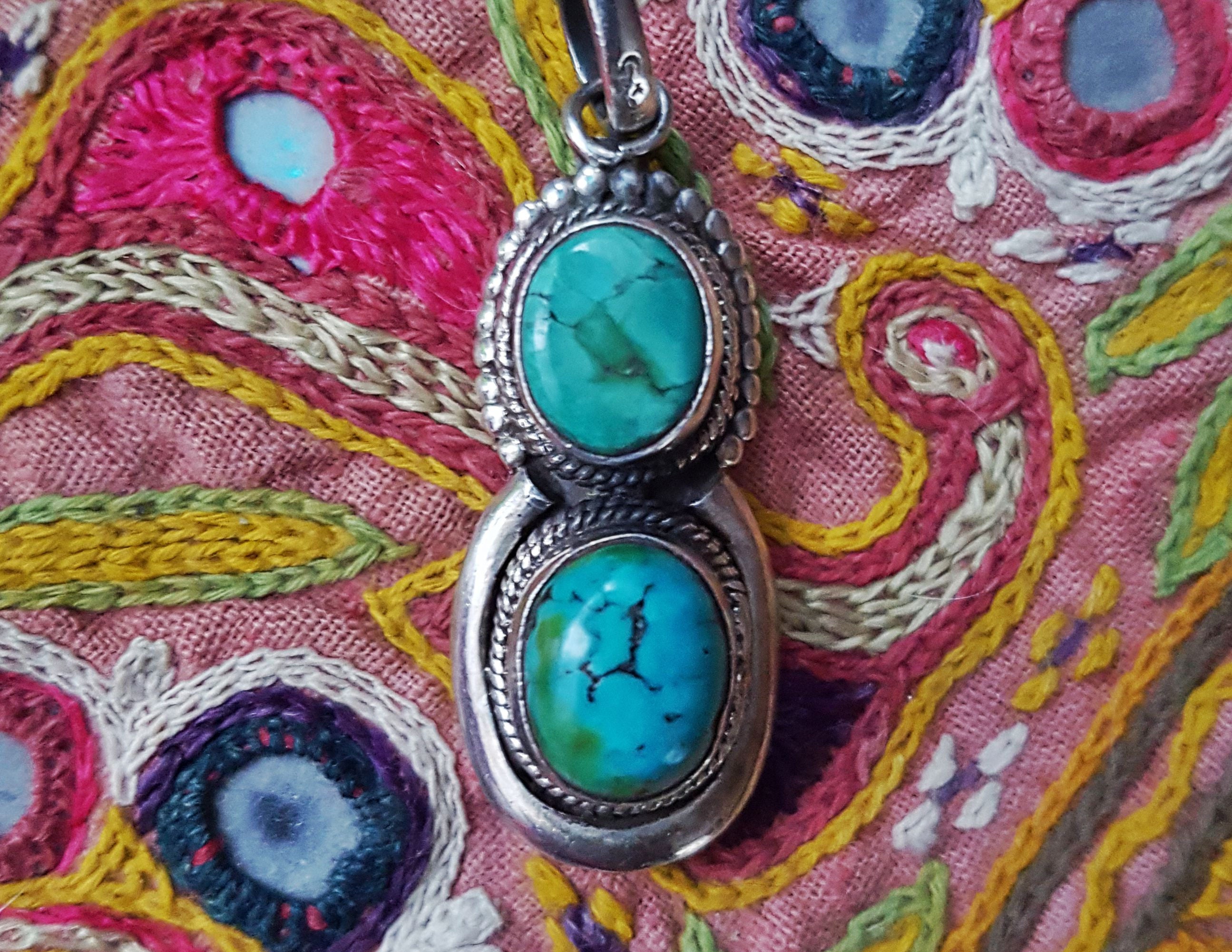 Turquoise Pendant from India