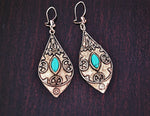 Ethnic Turquoise Earrings from Greece