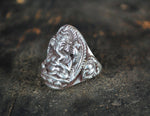 Ganesha Sterling Silver Ring - Size 8.5 - Large