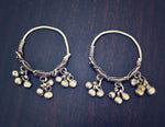 Rajasthani Hoop Earrings with Bells - Rajasthan Hoop Earrings - Rajasthani Jewelry - Tribal Hoop Earrings