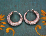 Ethnic Hoop Earrings - Small - Gypsy Hoop Earrings - Ethnic Tribal Hoop Earrings - Boho Jewelry