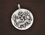 Om Silver Charm - Sterling Silver Om Charm - Om Pendant - Om Jewelry