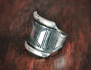 Tuareg Ring - Size 6 - Tuareg Jewelry - Tuareg Ring - Ethnic Silver Ring - Tribal Silver Ring