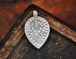 Indian Lotus Silver Pendant