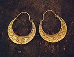 Ethnic India Hoop Earrings - Medium