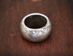 Antique Ethiopian Silver Ring - Size 8 - Ethiopian Jewelry - Tribal Silver Ring - Tribal Jewelry