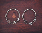 Antique Afghani Tribal Hoop Earrings