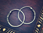 Afghani Tribal Hoop Earrings