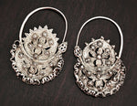 Antique Uyghur Earrings from China - Xinjiang - Tribal Earrings - Afghani Earrings - Afghani Jewelry - Afghan Earrings